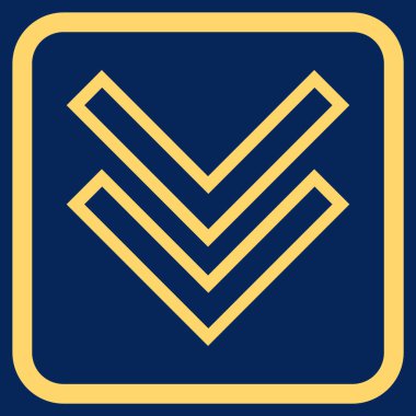 Vektör simgesi bir çerçeve içinde aşağı kaydır