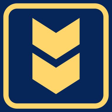 Vektör simgesi bir çerçeve içinde aşağı kaydır