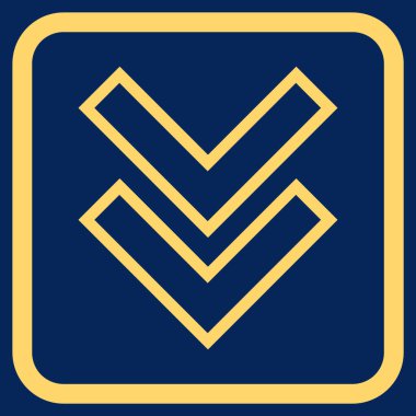 Vektör simgesi bir çerçeve içinde aşağı kaydır