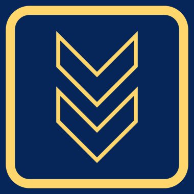 Vektör simgesi bir çerçeve içinde aşağı kaydır