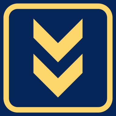 Vektör simgesi bir çerçeve içinde aşağı kaydır