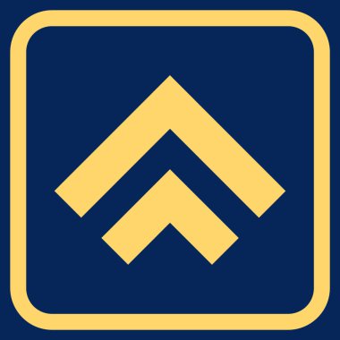 Vektör simgesi bir çerçeve içinde yukarı kayması