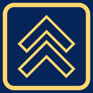 Vektör simgesi bir çerçeve içinde yukarı kayması