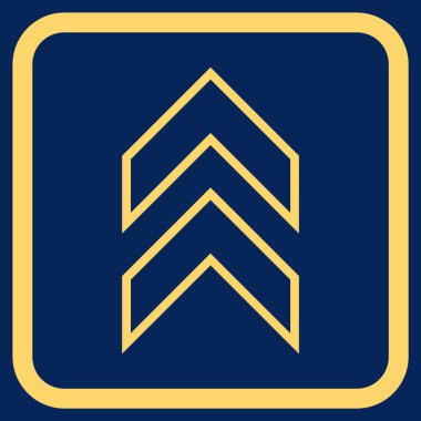 Vektör simgesi bir çerçeve içinde yukarı kayması