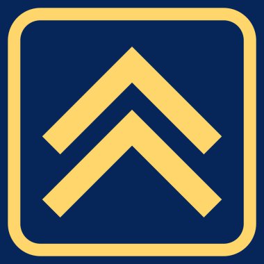 Vektör simgesi bir çerçeve içinde yukarı kayması