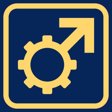 Teknolojik Potence vektör simgesi bir çerçeve içinde