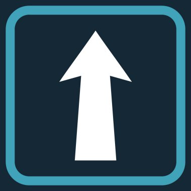 Vektör simgesi bir çerçeve içinde yukarı ok