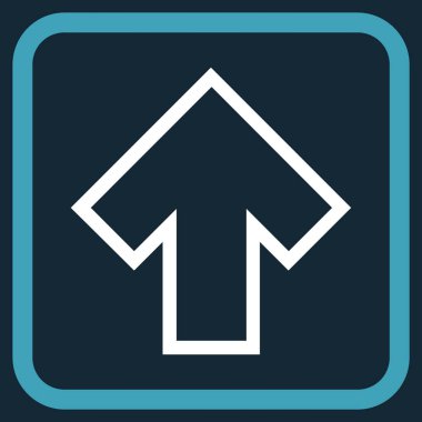 Vektör simgesi bir çerçeve içinde yukarı ok