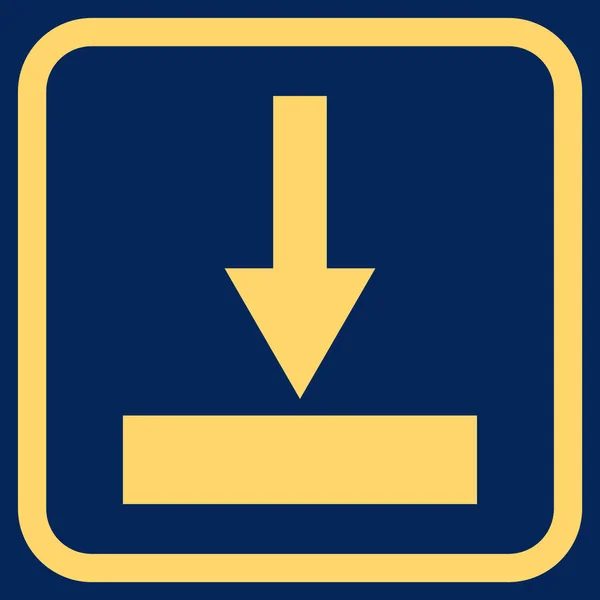 Sposta l'icona vettoriale inferiore in una cornice — Vettoriale Stock