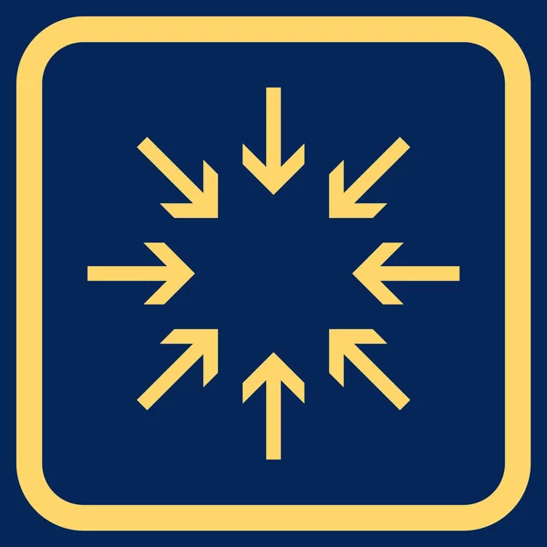 Flechas de presión Vector icono en un marco — Vector de stock