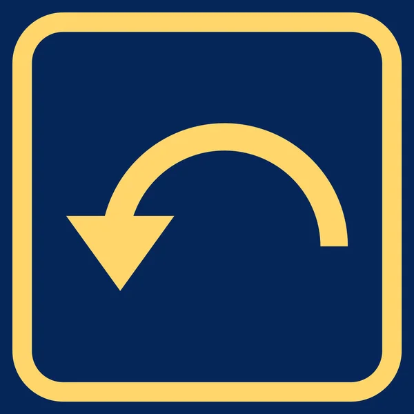 Gire o ícone do vetor CCW em um quadro — Vetor de Stock