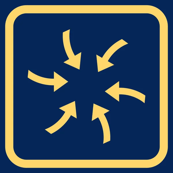 Twirl Setas vetor ícone em um quadro —  Vetores de Stock