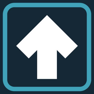 Vektör simgesi bir çerçeve içinde yukarı ok