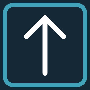 Vektör simgesi bir çerçeve içinde yukarı ok