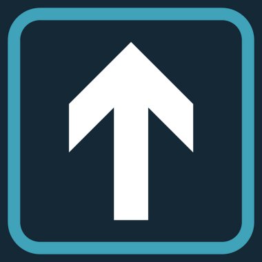 Vektör simgesi bir çerçeve içinde yukarı ok