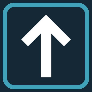 Vektör simgesi bir çerçeve içinde yukarı ok