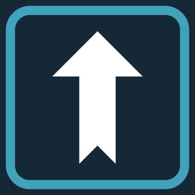 Vektör simgesi bir çerçeve içinde yukarı ok