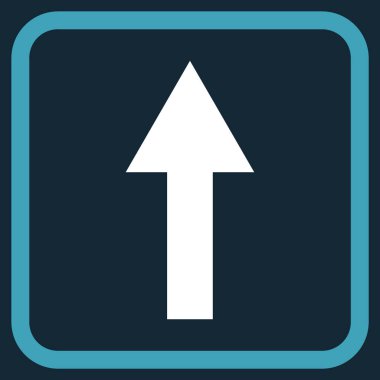 Vektör simgesi bir çerçeve içinde yukarı ok