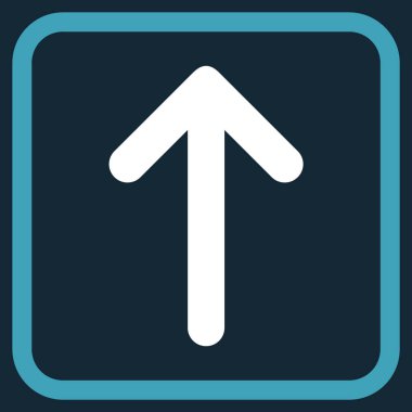 Vektör simgesi bir çerçeve içinde yukarı ok