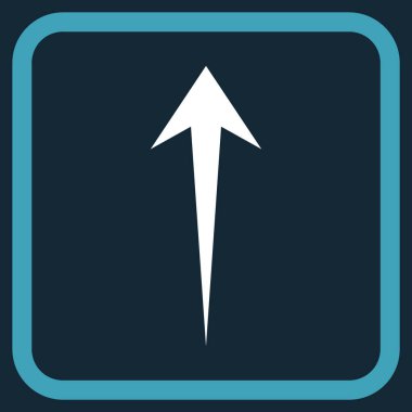 Vektör simgesi bir çerçeve içinde yukarı ok