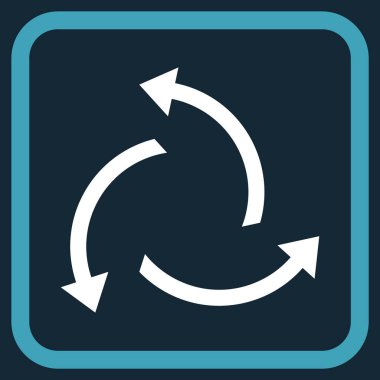 Santrifüj oklar bir çerçeve içinde simge vektör