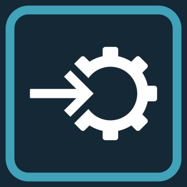 COG Tümleştirme vektör simgesi bir çerçeve içinde