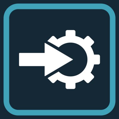 COG Tümleştirme vektör simgesi bir çerçeve içinde