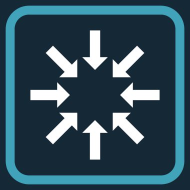 Daraltma okları vektör simgesi bir çerçeve içinde