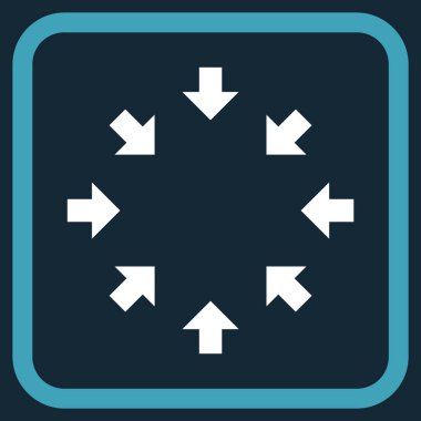 Kompakt oklar bir çerçeve içinde simge vektör