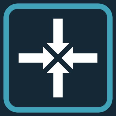 Oklar vektör simgesi bir çerçeve içinde sıkıştırmak