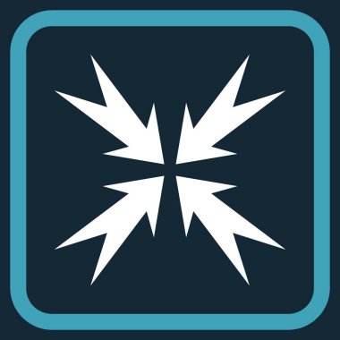 Sıkıştırma ok bir çerçeve içinde simge vektör