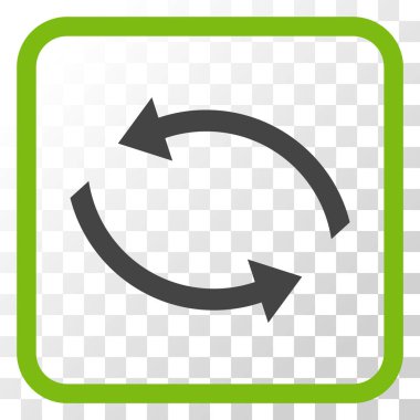 Exchange oklar bir çerçeve içinde simge vektör