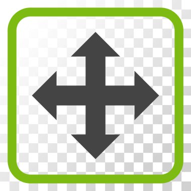 Bir çerçeve içinde vektör simgesini genişletin