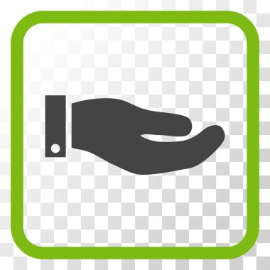 El vektör simgesi bir çerçeve içinde