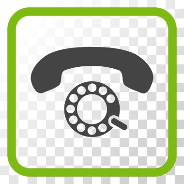 Darbeli aramayı vektör simgesi bir çerçeve içinde