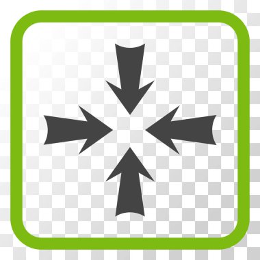 Oklar vektör simgesi bir çerçeve içinde azaltmak