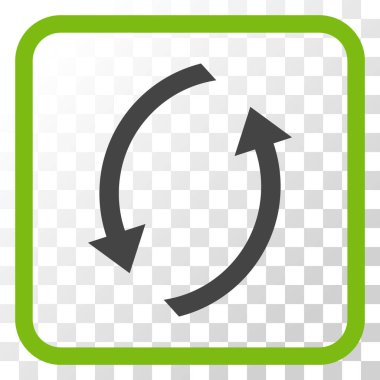 Vektör simgesi bir çerçeve içinde yenileme