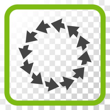 Bir çerçeve içinde CCW vektör simge döndürmek