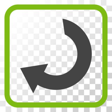 Vektör simgesi bir çerçeve içinde döndürme