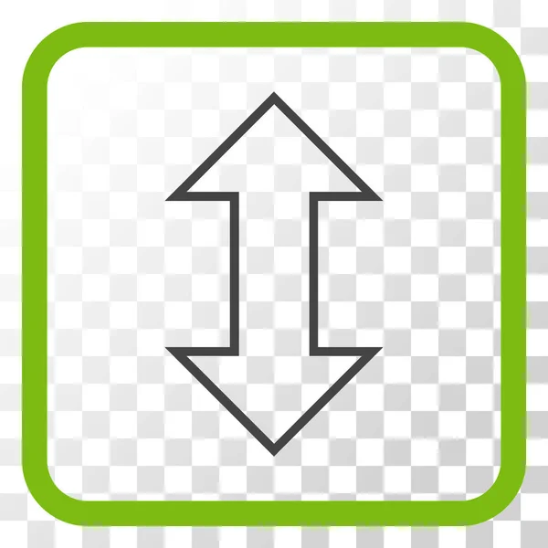 Výměna svislý vektor ikona v rámečku — Stockový vektor