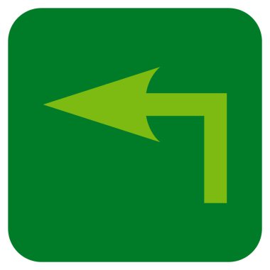 Sol düz kare vektör simge açmak