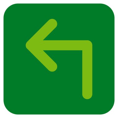 Sol düz kare vektör simge açmak