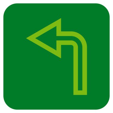 Sol düz kare vektör simge açmak