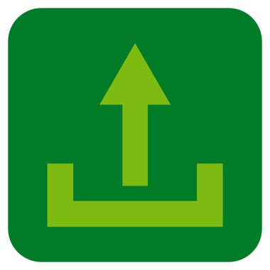 Düz kare vektör simge yüklemek