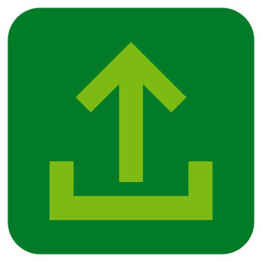 Düz kare vektör simge yüklemek