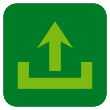 Düz kare vektör simge yüklemek