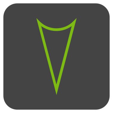 Vektör simge düz aşağı ok ucu kare