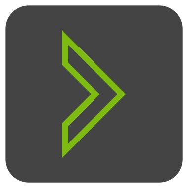 Ok ucu değil düz vektör simgesi kare