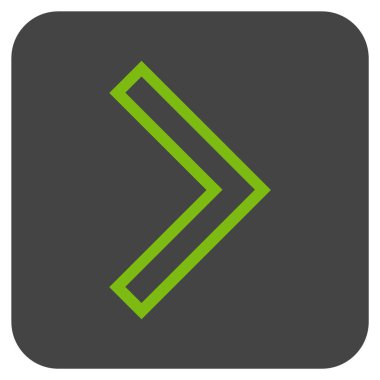 Ok ucu değil düz vektör simgesi kare