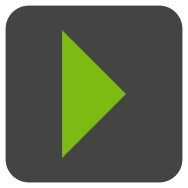 Ok ucu değil düz vektör simgesi kare